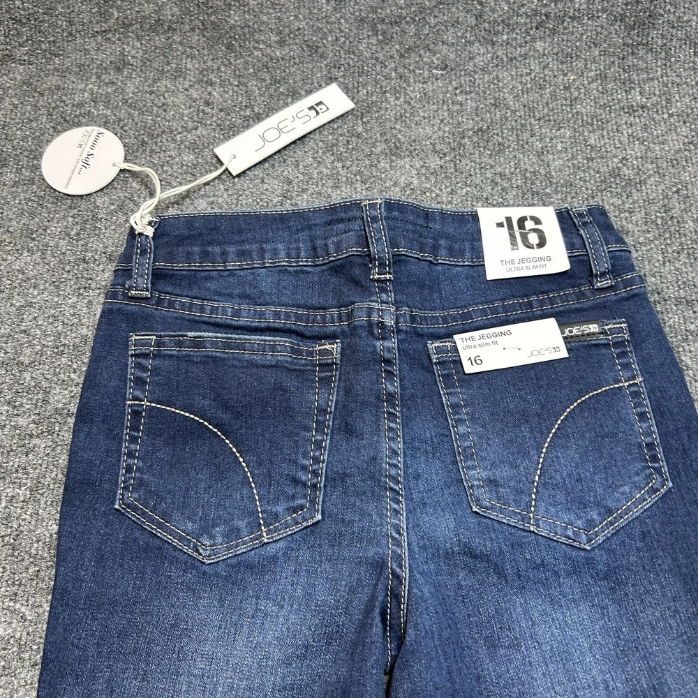 NWT Joes Jeans Girls Size 16 Dark Wash Stretch Denim Skinny Jeans Ankle Youth - Picture 7 of 8